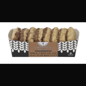 Half coated chocolate flips